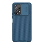 Samsung A53 NILLKIN CAMSHIELD PRO szilikon telefonvédő ütésállóság, csíkos, SÖTÉTKÉK