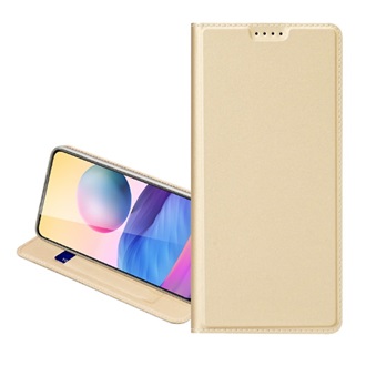 Samsung A54 5G DUX DUCIS SKIN PRO tok álló, bőr hatású FLIP, asztali tartó, ARANY