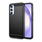 Samsung A54 5G Gigapack szilikon telefonvédő ütésállóság, karbon minta, FEKETE
