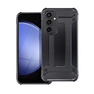 Samsung A55 5G Gigapack Defender szilikon telefonvédő ütésállóság, fémhatás, FEKETE