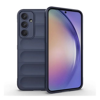 Samsung A55 5G Gigapack Szilikon telefonvédő ütésállóság, 3D, SÖTÉTKÉK