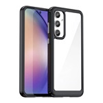 Samsung A55 5G Gigapack Szilikon telefonvédő ütésállóság, átlátszó hátlap, FEKETE