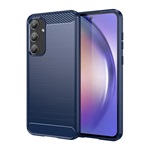 Samsung A55 5G Gigapack Szilikon telefonvédő ütésállóság, karbon minta, SÖTÉTKÉK