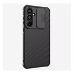 Samsung A55 5G NILLKIN CAMSHIELD PRO szilikon telefonvédő ütésállóság, csíkos, FEKETE