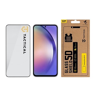 Samsung A56 5G / A36 5G TACTICAL GLASS SHIELD 5D képernyővédő üveg 5D, 9H, FEKETE