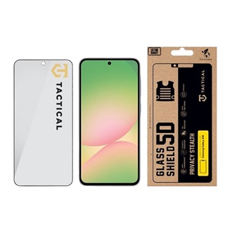 Samsung A56 5G / A36 5G TACTICAL GLASS SHIELD PRIVACY STEALTH 5D képernyővédő üveg 5D, betekintés védelem, FEKETE
