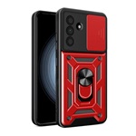 Samsung A56 5G GIGAPACK Defender szilikon telefonvédő ütésállóság, kameravédő, PIROS