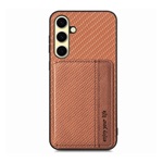 Samsung A56 5G GIGAPACK Szilikon telefonvédő ütésállóság, karbon minta, SÖTÉTBARNA