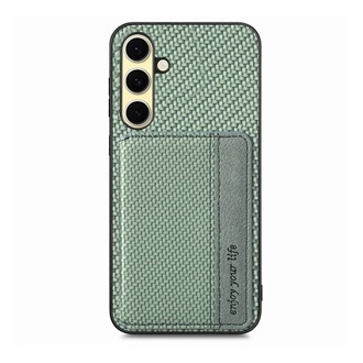 Samsung A56 5G GIGAPACK Szilikon telefonvédő ütésállóság, karbon minta, SÖTÉTZÖLD