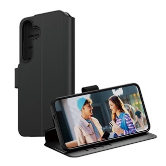 Samsung A56 5G PANZERGLASS CARE WALLET tok álló, bőr hatású FLIP, kameravédő, FEKETE