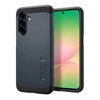 Samsung A56 5G SPIGEN TOUGH ARMOR szilikon telefonvédő ütésállóság, kitámasztó, SÖTÉTSZÜRKE