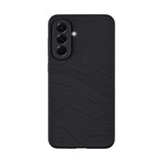 Samsung A56 5G TACTICAL BEAVER szilikon telefonvédő mikrofiber plüss belső, topográfiai minta, FEKETE