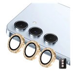 Samsung A57 5G / A37 5G ENKAY kameravédő üveg 9H, csak lencse + segédkeret, ARANY