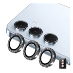 Samsung A57 5G / A37 5G ENKAY kameravédő üveg 9H, csak lencse + segédkeret, FEKETE