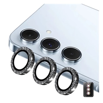 Samsung A57 5G / A37 5G ENKAY kameravédő üveg 9H, csak lencse + segédkeret, FEKETE