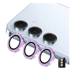 Samsung A57 5G / A37 5G ENKAY kameravédő üveg 9H, csak lencse + segédkeret, LILA