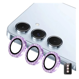 Samsung A57 5G / A37 5G ENKAY kameravédő üveg 9H, csak lencse + segédkeret, LILA