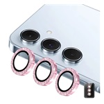 Samsung A57 5G / A37 5G ENKAY kameravédő üveg 9H, csak lencse + segédkeret, RÓZSASZÍN
