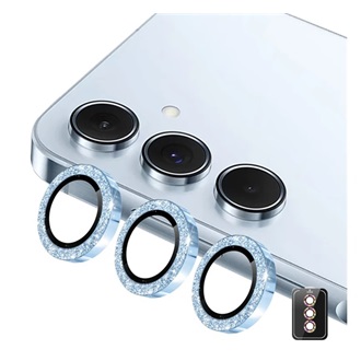 Samsung A57 5G / A37 5G ENKAY kameravédő üveg 9H, csak lencse + segédkeret, VILÁGOSKÉK