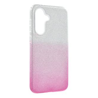 Samsung A57 5G GIGAPACK Szilikon telefonvédő műanyag belső, csillogó hátlap, ÁTLÁTSZÓ/RÓZSASZÍN