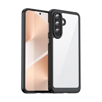 Samsung A57 5G GIGAPACK Szilikon telefonvédő ütésállóság, átlátszó hátlap, FEKETE