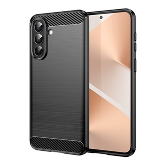 Samsung A57 5G GIGAPACK Szilikon telefonvédő ütésállóság, karbon minta, FEKETE