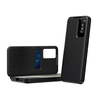 Samsung A57 5G GIGAPACK Tok álló aktív FLIP, Smart View Cover, FEKETE