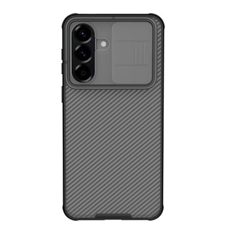 Samsung A57 5G NILLKIN CAMSHIELD PRO szilikon telefonvédő ütésállóság, csíkos, ÁTLÁTSZÓ/FEKETE