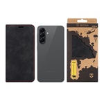 Samsung A57 5G TACTICAL XPROOF tok álló, bőr hatású FLIP, prémium, FEKETE