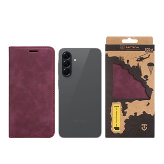 Samsung A57 5G TACTICAL XPROOF tok álló, bőr hatású FLIP, prémium, LILA
