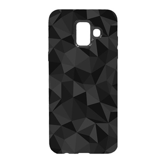 Samsung A6 (2018) Gigapack Szilikon telefonvédő 3D, gyémánt minta, FEKETE