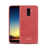 Samsung A6+ (2018) Gigapack Szilikon telefonvédő ütésállóság, szálcsiszolt, PIROS