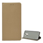 Samsung A6+ (2018) Gigapack Tok álló, bőr hatású FLIP, asztali tartó, ARANY