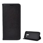 Samsung A6+ (2018) Gigapack Tok álló, bőr hatású FLIP, asztali tartó, FEKETE