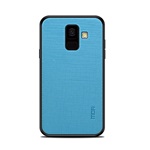Samsung A6 (2018) MOFI BRIGHT SHIELD szilikon telefonvédő textil hátlap KÉK