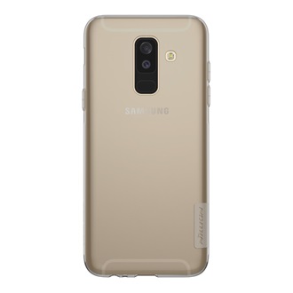 Samsung A6+ (2018) NILLKIN NATURE szilikon telefonvédő 0.6mm, ultravékony, SZÜRKE