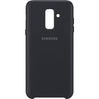 Samsung A6+ (2018) SAMSUNG műanyag telefonvédő dupla rétegű, gumírozott, FEKETE