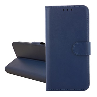 Samsung A71 GIGAPACK Tok álló, bőr hatású FLIP, asztali tartó, SÖTÉTKÉK