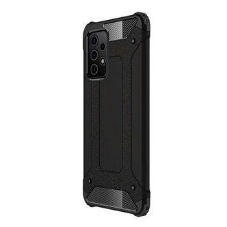 Samsung A72 4G Gigapack Defender szilikon telefonvédő ütésállóság, fémhatás, FEKETE