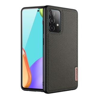 Samsung A72 5G DUX DUCIS FINO szilikon telefonvédő műanyag belső, rombusz, BARNA