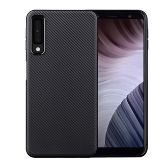 Samsung A7 (2018) Gigapack Szilikon telefonvédő karbon minta FEKETE