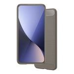 Samsung A7 (2018) Gigapack Szilikon telefonvédő ütésállóság, karbon minta, SZÜRKE