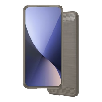 Samsung A7 (2018) Gigapack Szilikon telefonvédő ütésállóság, karbon minta, SZÜRKE