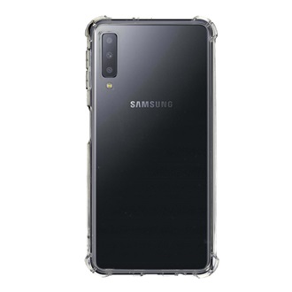 Samsung A7 (2018) Gigapack Szilikon telefonvédő ütésállóság, légpárnás sarok, ÁTLÁTSZÓ