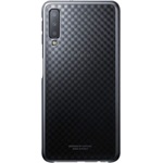 Samsung A7 (2018) SAMSUNG műanyag telefonvédő ultravékony, gyémánt minta, FEKETE