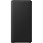 Samsung A7 (2018) SAMSUNG tok álló aktív FLIP, textil minta, FEKETE