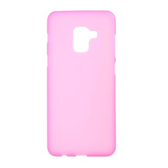 Samsung A8 Plus (2018) Gigapack Szilikon telefonvédő matt RÓZSASZÍN