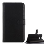 Samsung A9 (2016) Gigapack Tok álló, bőr hatású FLIP, prémium, FEKETE