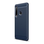 Samsung A9 (2018) Gigapack Szilikon telefonvédő ütésállóság, karbon minta, SÖTÉTKÉK