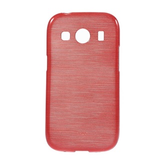 Samsung Ace 4 LTE Gigapack Szilikon telefonvédő szálcsiszolt minta PIROS